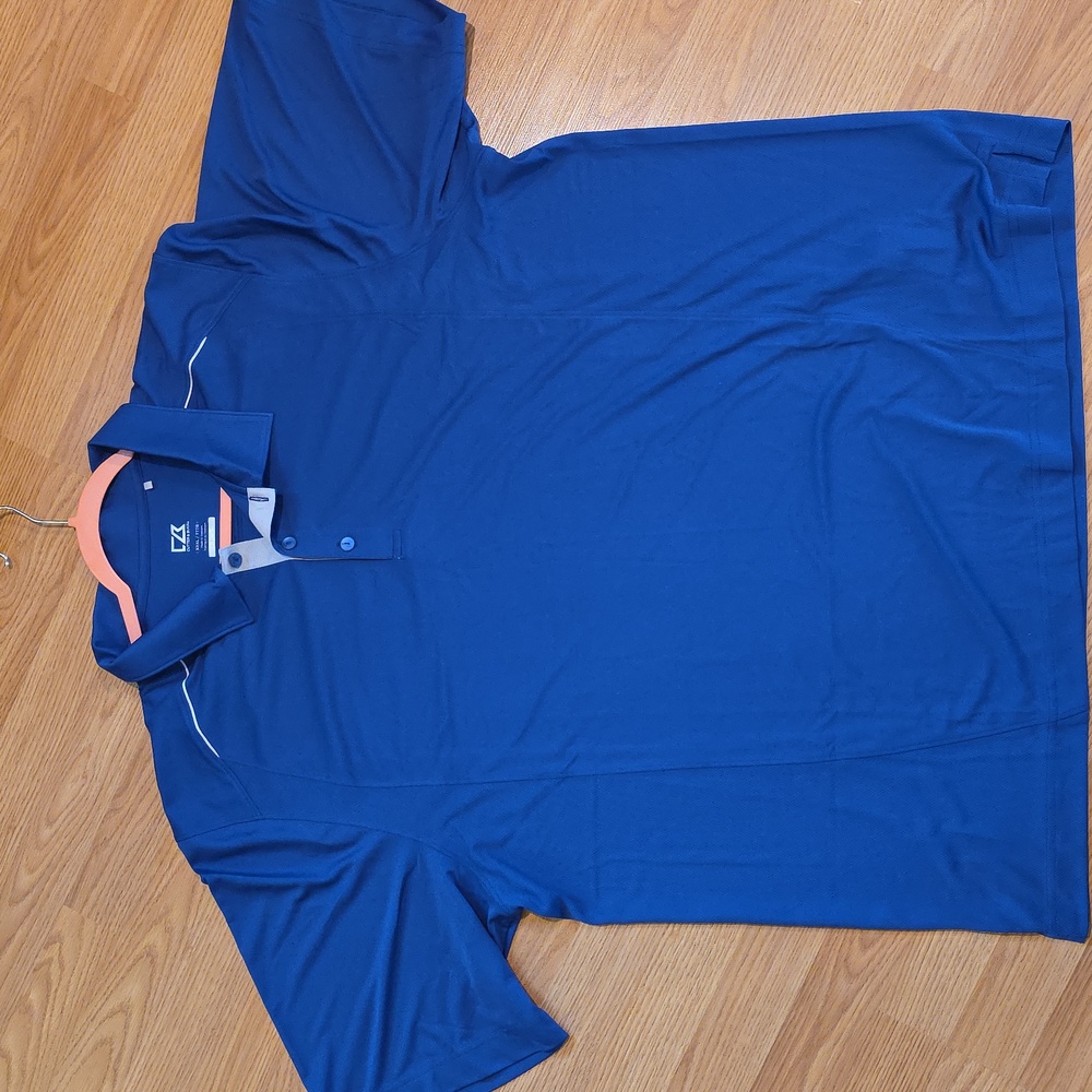 Cutter & Buck Men's Vibrant Blue Dry Tec Polo 3XL